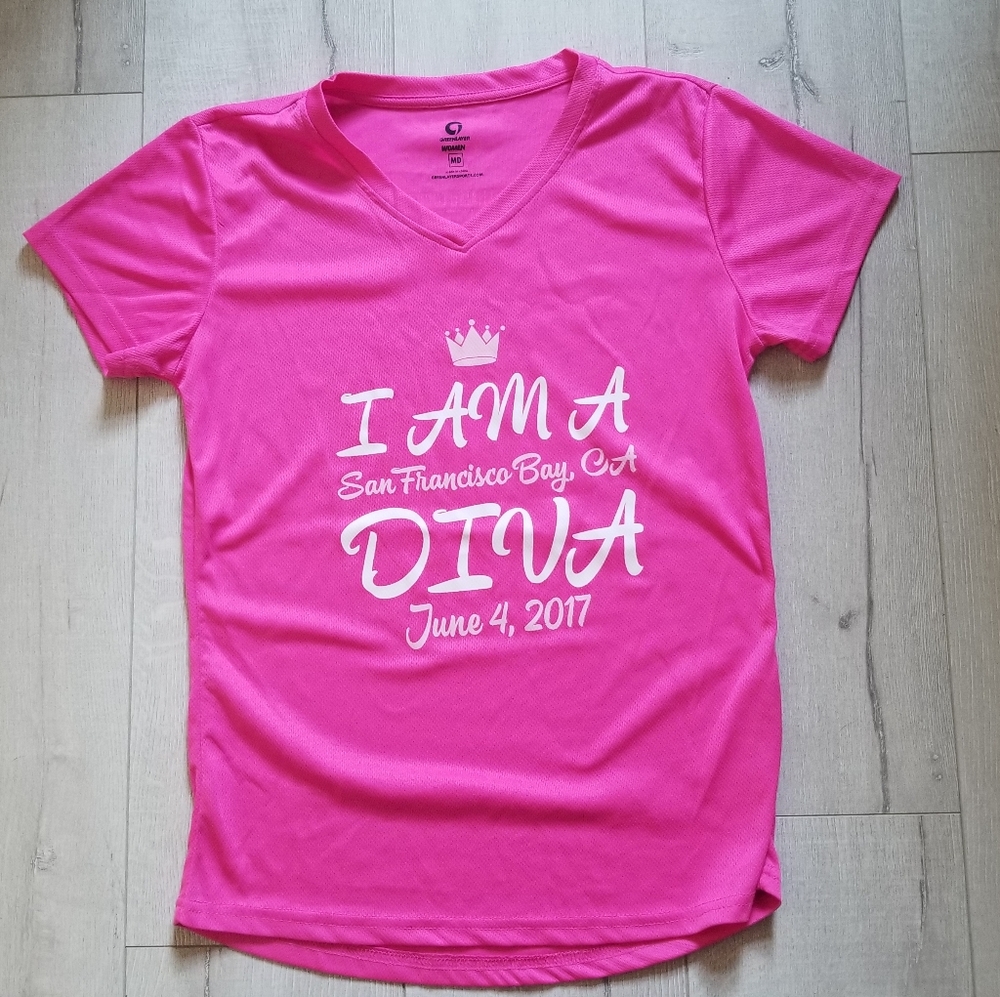 I Am a Diva, San Francisco 2017 run t-shirt